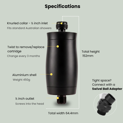 Bundle: 6 Month supply - Filter + Refill + Adapter